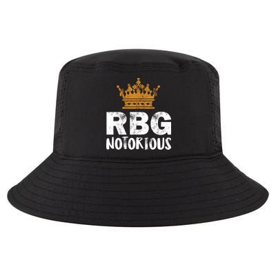 Notorious RBG Ginsburg Vintage Crown Cool Comfort Performance Bucket Hat