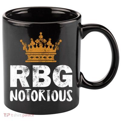 Notorious RBG Ginsburg Vintage Crown 11oz C Handle Ceramic Mug