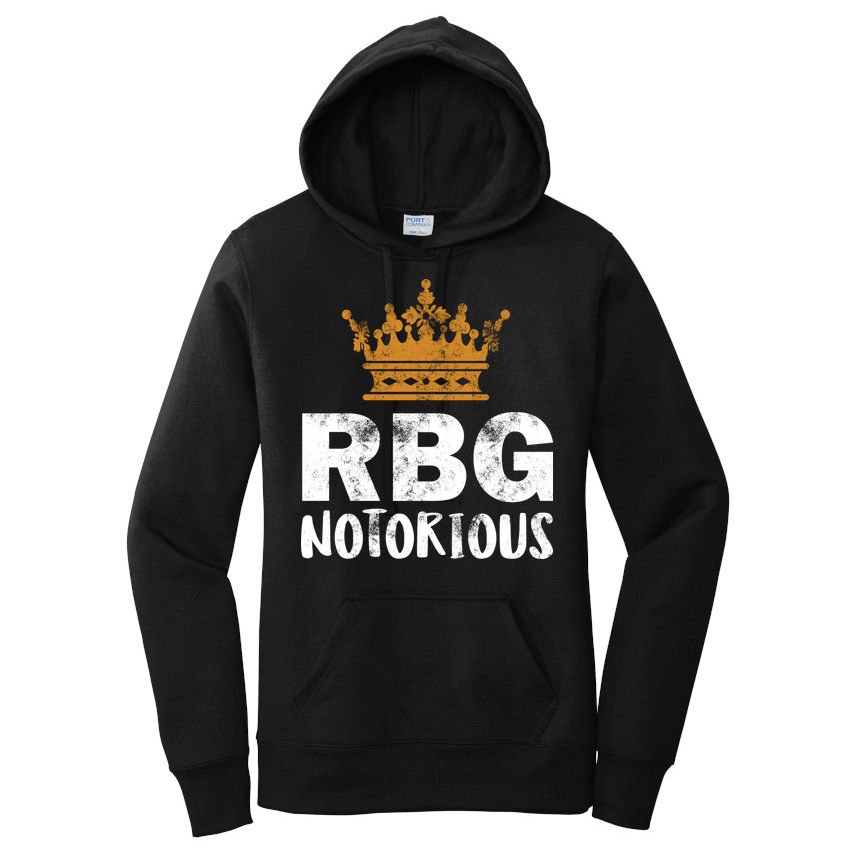 Notorious RBG Ginsburg Vintage Crown Women's Pullover Hoodie