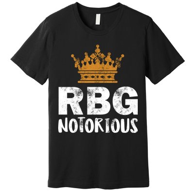 Notorious RBG Ginsburg Vintage Crown Premium T-Shirt