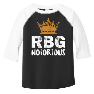 Notorious RBG Ginsburg Vintage Crown Toddler Fine Jersey T-Shirt