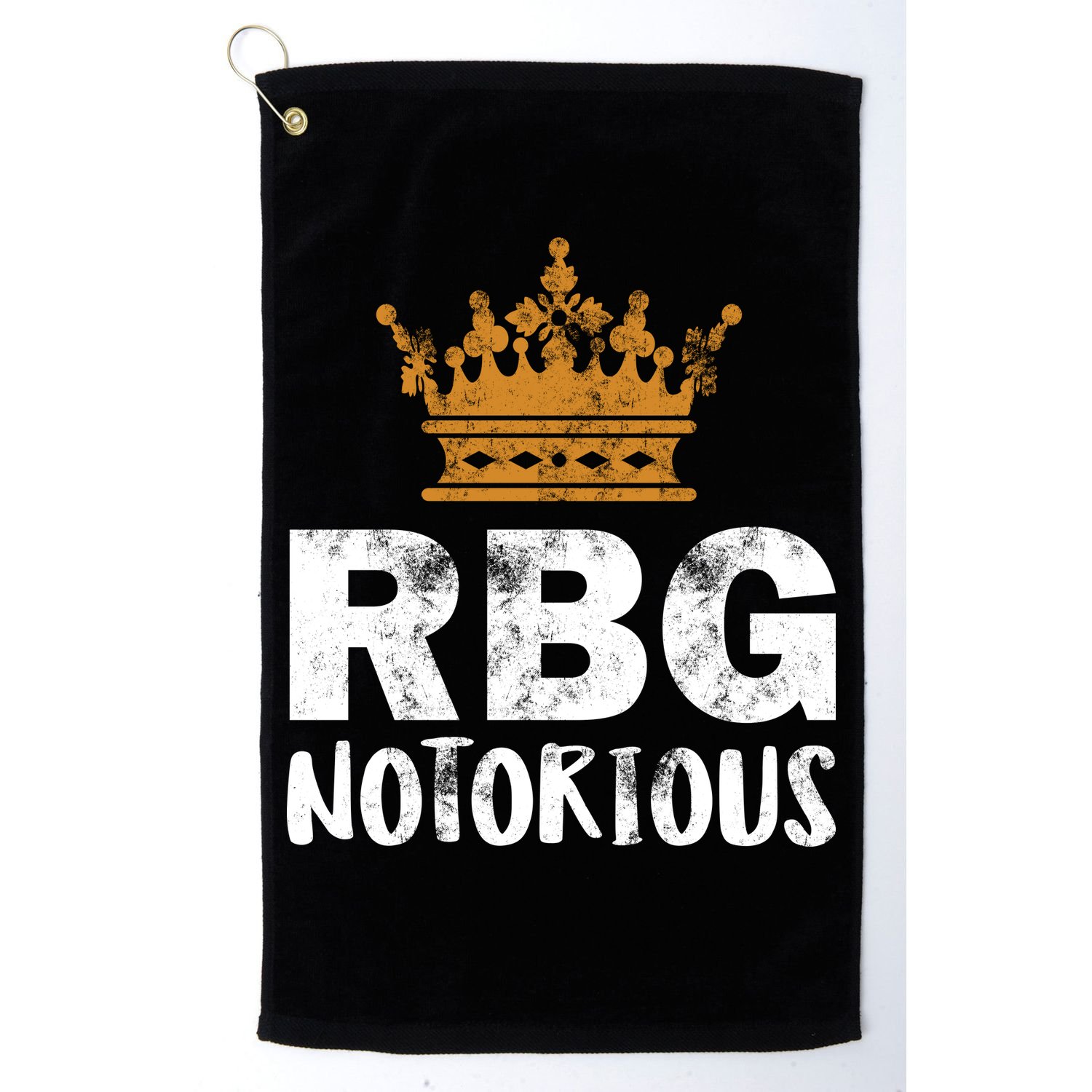 Notorious RBG Ginsburg Vintage Crown Golf Towel