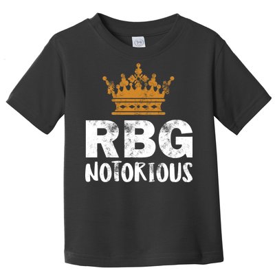 Notorious RBG Ginsburg Vintage Crown Toddler T-Shirt