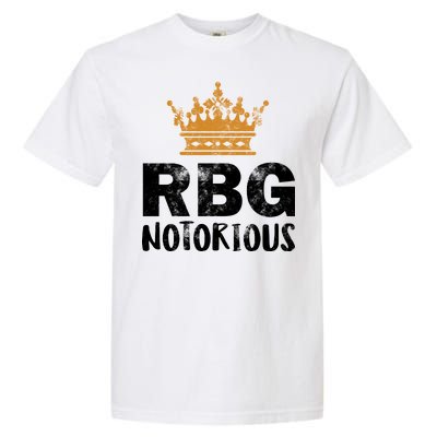 Notorious RBG Ginsburg Vintage Crown Garment-Dyed Heavyweight T-Shirt