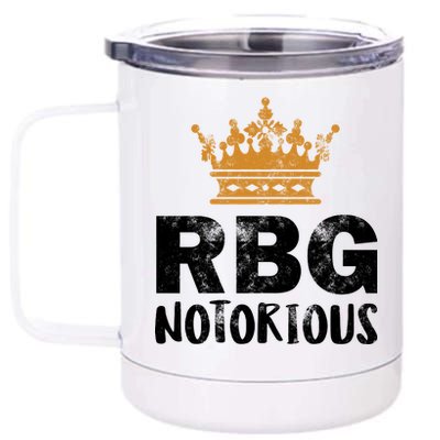 Notorious RBG Ginsburg Vintage Crown 12 oz Stainless Steel Tumbler Cup