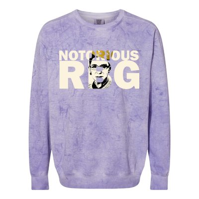 Notorious RBG Imprint Logo Colorblast Crewneck Sweatshirt