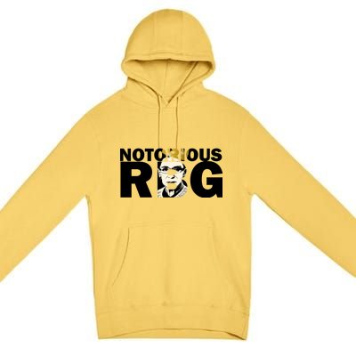 Notorious RBG Imprint Logo Premium Pullover Hoodie