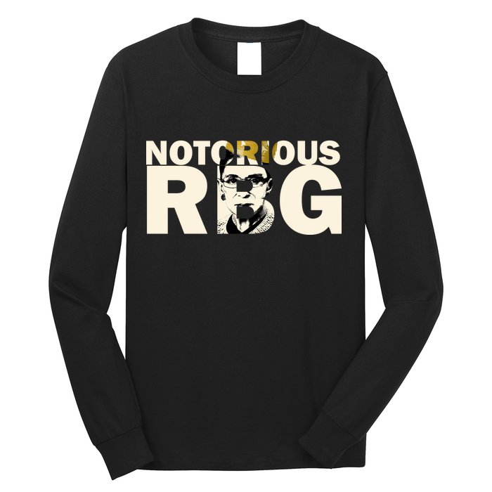 Notorious RBG Imprint Logo Long Sleeve Shirt