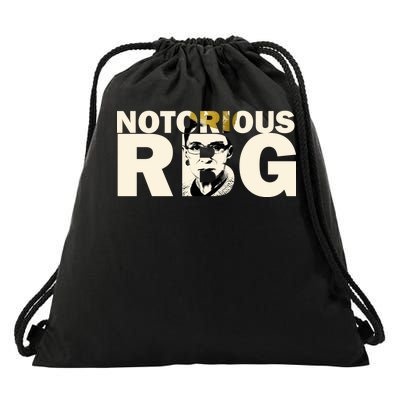 Notorious RBG Imprint Logo Drawstring Bag