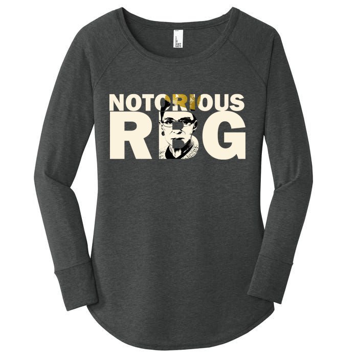 Notorious RBG Imprint Logo Women's Perfect Tri Tunic Long Sleeve Shirt