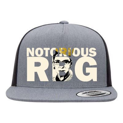 Notorious RBG Imprint Logo Flat Bill Trucker Hat