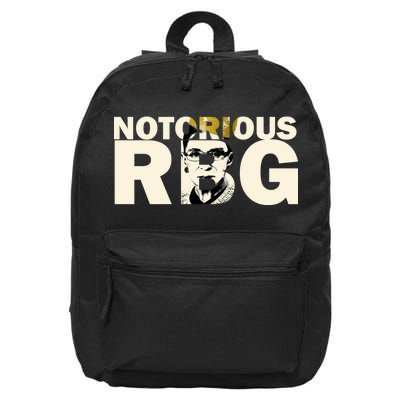 Notorious RBG Imprint Logo 16 in Basic Backpack