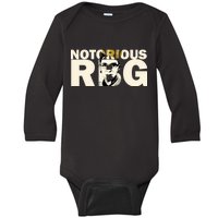 Notorious RBG Imprint Logo Baby Long Sleeve Bodysuit