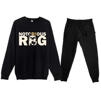 Notorious RBG Imprint Logo Premium Crewneck Sweatsuit Set