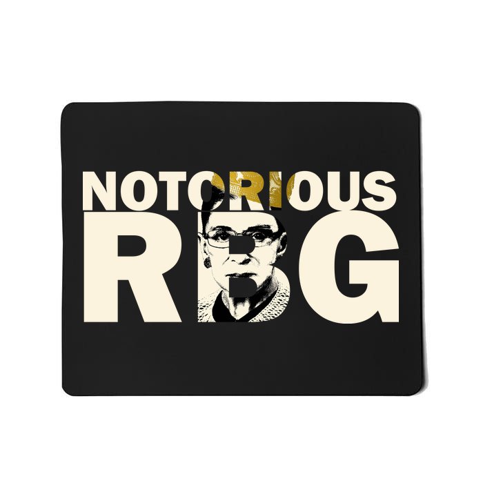 Notorious RBG Imprint Logo Mousepad