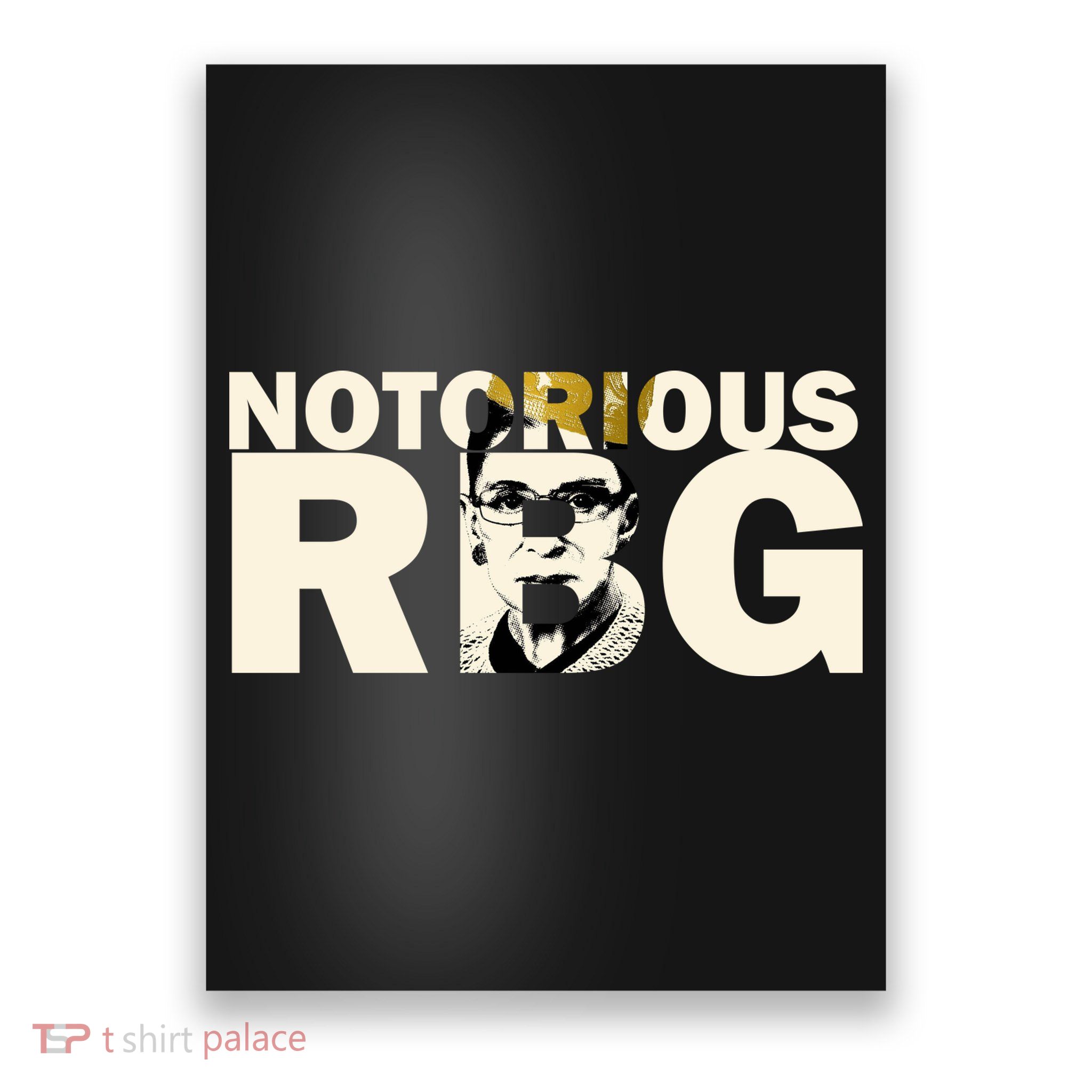 Notorious RBG Imprint Logo Poster