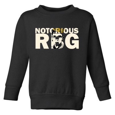 Notorious RBG Imprint Logo Toddler Sweatshirt