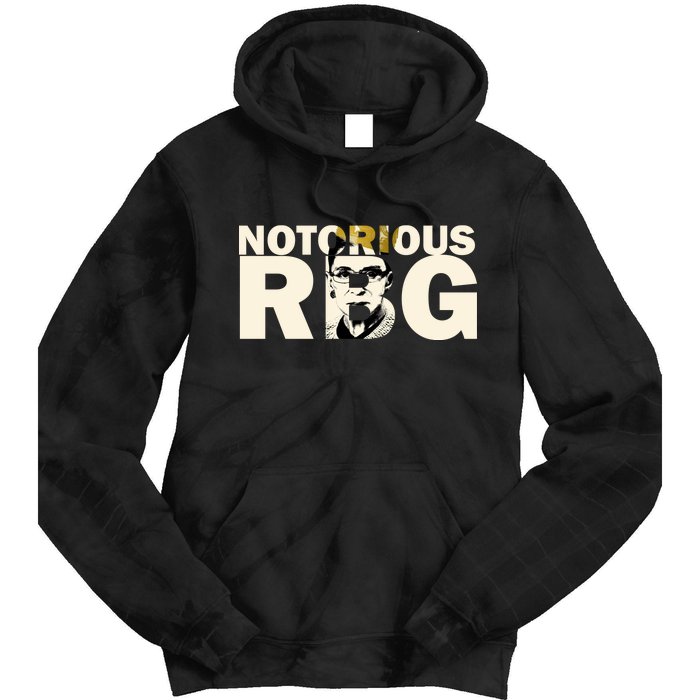 Notorious RBG Imprint Logo Tie Dye Hoodie