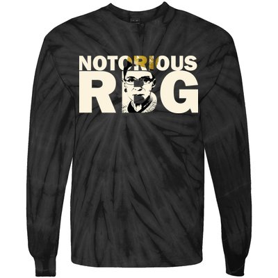 Notorious RBG Imprint Logo Tie-Dye Long Sleeve Shirt