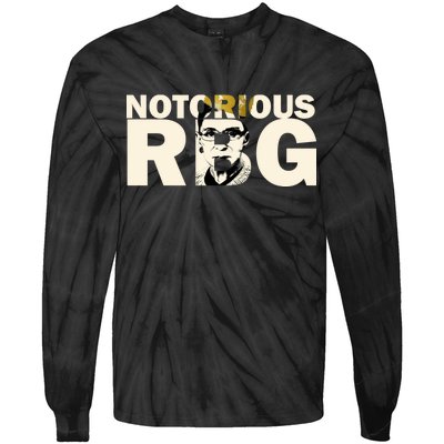 Notorious RBG Imprint Logo Tie-Dye Long Sleeve Shirt