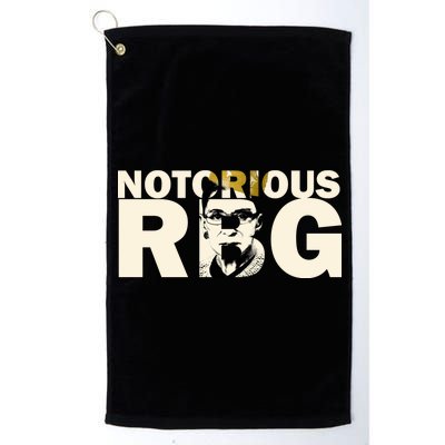 Notorious RBG Imprint Logo Platinum Collection Golf Towel