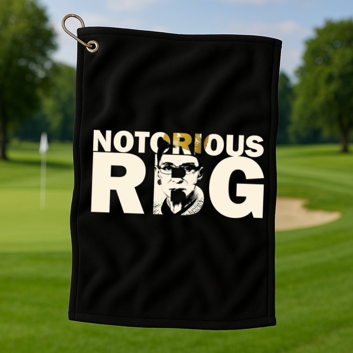 Notorious RBG Imprint Logo Golf Towel