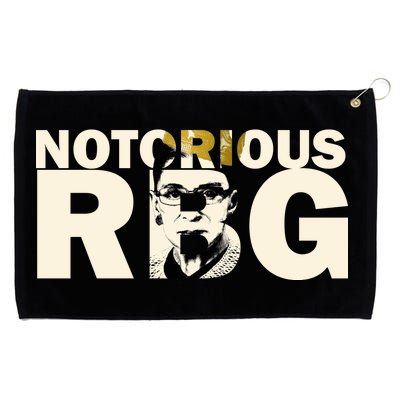 Notorious RBG Imprint Logo Grommeted Golf Towel