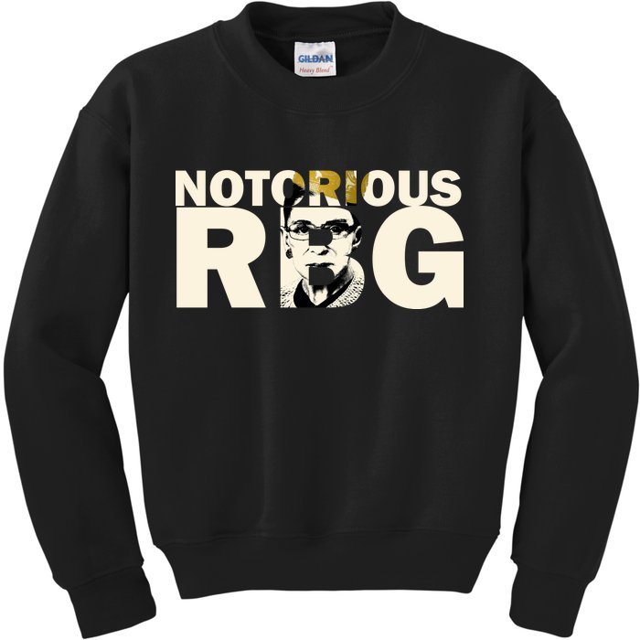 Notorious RBG Imprint Logo Kids Sweatshirt