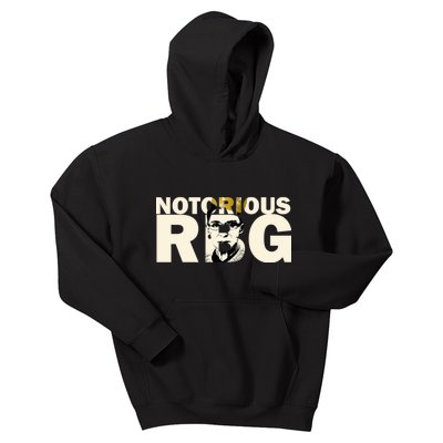 Notorious RBG Imprint Logo Kids Hoodie