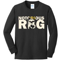 Notorious RBG Imprint Logo Kids Long Sleeve Shirt