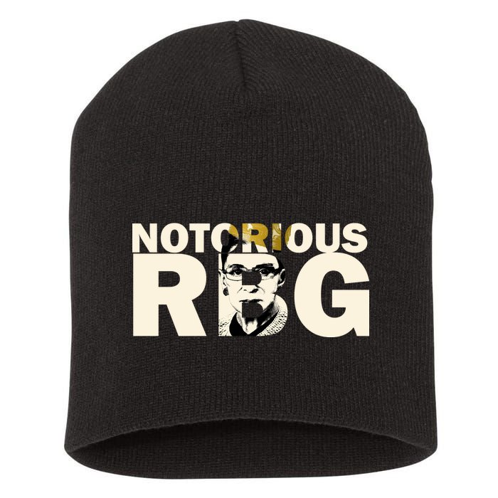 Notorious RBG Imprint Logo Short Acrylic Beanie