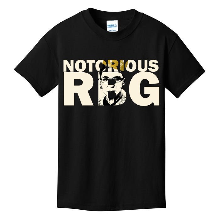 Notorious RBG Imprint Logo Kids T-Shirt