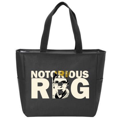 Notorious RBG Imprint Logo Zip Tote Bag