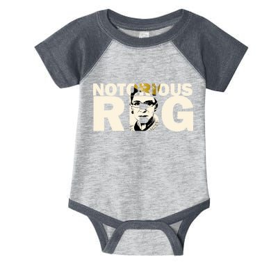 Notorious RBG Imprint Logo Infant Baby Jersey Bodysuit