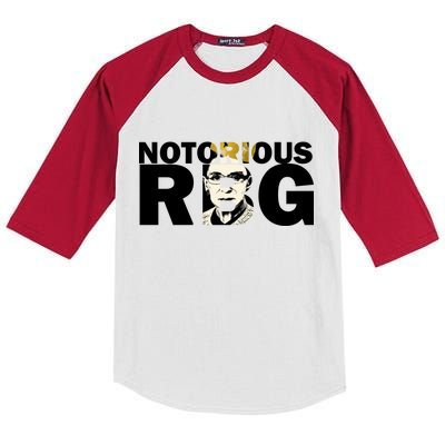 Notorious RBG Imprint Logo Kids Colorblock Raglan Jersey