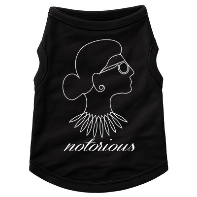 Notorious RBG Line Portrait Ruth Bader Ginsburg Doggie Tank