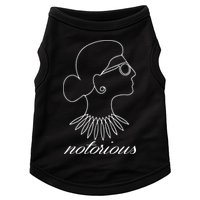 Notorious RBG Line Portrait Ruth Bader Ginsburg Doggie Tank