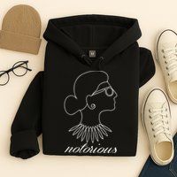 Notorious RBG Line Portrait Ruth Bader Ginsburg Hoodie