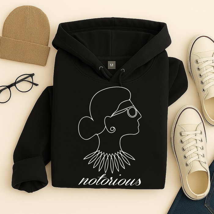 Notorious RBG Line Portrait Ruth Bader Ginsburg Hoodie
