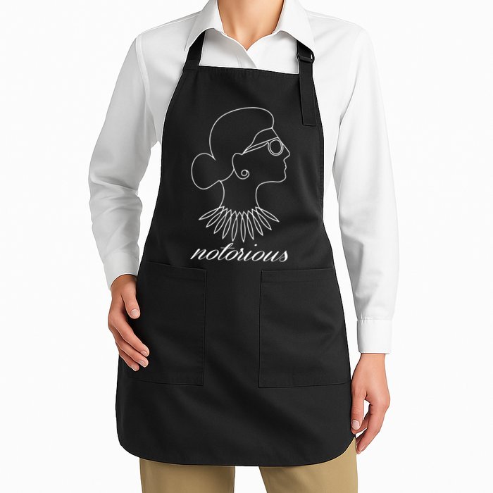 Notorious RBG Line Portrait Ruth Bader Ginsburg Apron