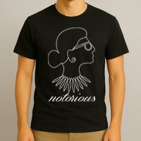 Notorious RBG Line Portrait Ruth Bader Ginsburg T-Shirt