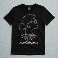 Notorious RBG Line Portrait Ruth Bader Ginsburg T-Shirt