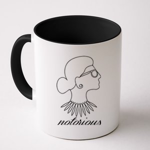 Notorious RBG Line Portrait Ruth Bader Ginsburg Coffee Mug