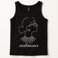 Notorious RBG Line Portrait Ruth Bader Ginsburg Tank Top