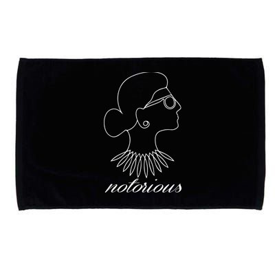 Notorious RBG Line Portrait Ruth Bader Ginsburg Microfiber Hand Towel