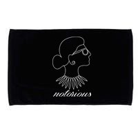 Notorious RBG Line Portrait Ruth Bader Ginsburg Microfiber Hand Towel