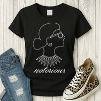 Notorious RBG Line Portrait Ruth Bader Ginsburg Womens T-Shirt