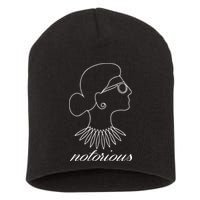 Notorious RBG Line Portrait Ruth Bader Ginsburg Short Acrylic Beanie