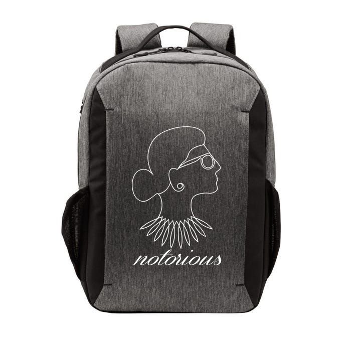 Notorious RBG Line Portrait Ruth Bader Ginsburg Vector Backpack