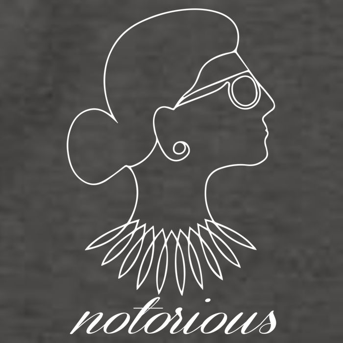 Notorious RBG Line Portrait Ruth Bader Ginsburg Vector Backpack